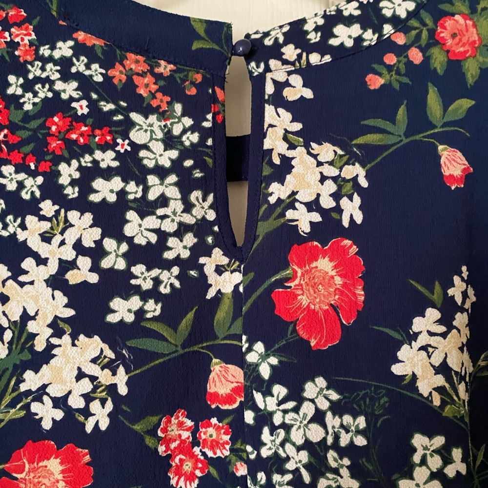 Papaya blue floral shirt